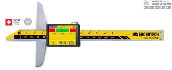 MICROTECH 1432010158 DataMet Micron Computerised Depth Caliper 0-150mm, 0.005mm, IP54