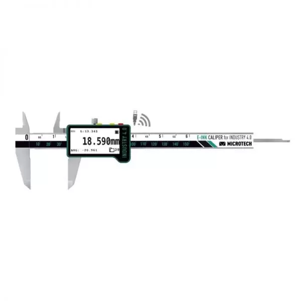MICROTECH 141093015B DataMet E-ink  Caliper 0-150mm, 0.005mm